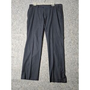 Lauren Ralph Lauren Dress Pants Mens 36W x 30L Black Flat Front Stretch